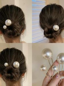 Phụ Kiện Tóc Cưới Thanh Lịch Cổ Điển Ngọc Trai Giả Đơn Giản Hiện Đại Cài Tóc Đuôi Ngựa Cài Tóc Cho Tóc Búi Đầu
