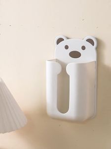 1pc tissue boxWall Mounted Tissue Box Adhesive Tissue Shelf Napkin Holder Dispenser Rack Home Space-saving Shelf boite a mouchoir murale