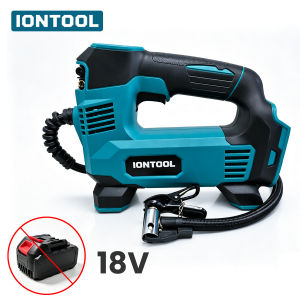 IONTOOL 18V 140W Cordless Air Compressor Tire Inflator Power Tool for Car Bike Tire Inflation and Emergency Use Bare Unit