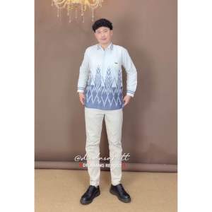 KINANTI COUPLE CMR WHITE- DRESS TENUN KONDANGAN-GAMIS LEBARAN