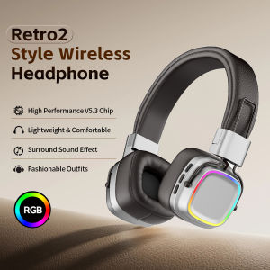 SY-Retro2 Bluetooth Wireless Headphones Noise Cancelling 10-Hour Battery Life Waterproof Plastic Material for Comfortable Wear