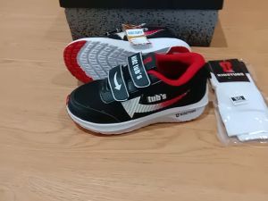 Sepatu Sekolah Anak Laki Laki Perempuan Warna Hitam Putih Tali Perekat Rekat Velcro Umur 6-10 Tahun PAUD TK SD SMP SMA Kelas 1 2 3 4 5 6 7 8 9 0-KIDZTUBS2022