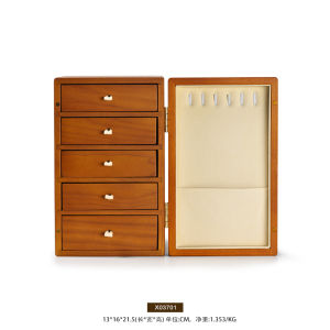 Oirlv ไม้เครื่องประดับแหวนต่างหูสร้อยข้อมือสร้อยคอนาฬิกาออแกไนเซอร์กล่องหลายชั้นแม่เหล็กเครื่องประดับกรณีการจัดเก็บ X037