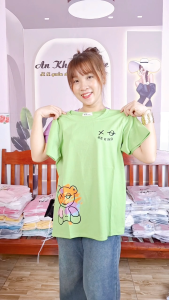 Áo Thun Thái Nữ Cotton 100% Form Vừa 40~58kg Mát Mềm Mịn Co Giãn Phong Cách Siêu Hot [Mã A18]