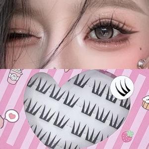 No-Glue Eyelash Clusters Ultra-Thin Sheet Series Self-Adhesive False Eyelashes Zero Touch Feeling For Beginners Easy Use