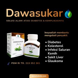 Obat Herbal Diabetes Kering dan Basah Dawasukar untuk Glaukoma Infeksi Saluran Kemih Kolesterol Asam Urat