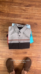 POLICE Kemeja Border Printing Regular Fit Pria