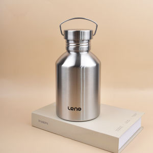 2000ML Large Capacity Stainless Steel Sports Water BottleNon-Insulated Flask for Cold&Hot  Leakproof Travel Mug for Outdoor