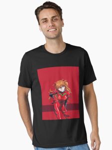 Bandai | 2026 Hot Selling Summer Fashion New Anime New Century Gospel Warrior Outdoor Suitable for Street Cotton Loose Round Neck T-shirt