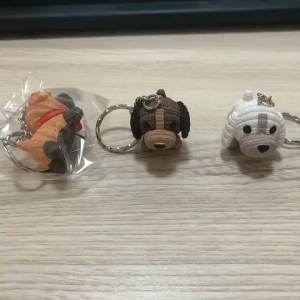 Gantungan Kunci Anak Anjing Lucu Anabul French Dog Mascot Keychain Creative Cute Punk Fashion JCIK80