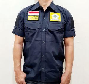 Kemeja Tactical Logo GOLKAR S - 5XL Bonus Free 3 Emblem Patch Prepet Perekat Velkro PDL Army
