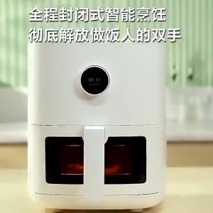 Xiaomi Mi Home Smart Visual Air Fryer Pro Smart Fryer Oven MAF04 Household 4L Large Capacity Electric grill Oil Free Fryer MultiFunction Automatic french fries machine