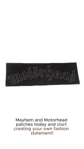 MOTORHEAD MISFITS AND MAYHEM BANDS IRON ON PATCHES NOT EMBROIDERED