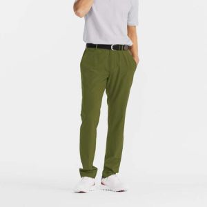 กางเกงกอล์ฟลำลอง Decathlon สำหรับผู้ชาย กางเกงขายาวทรงตรง ระบายอากาศได้ดี ยืดหยุ่นสูง สำหรับเล่นกอล์ฟ ฤดูใบไม้ผลิ 2022