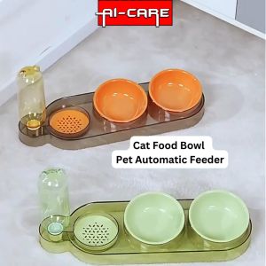 3 In 1 Premium Double Pet Bowl Pet Feeding Bowl Food Water Feeder Cat Bowl Dog Bowl Mangkuk Kuching Makanan