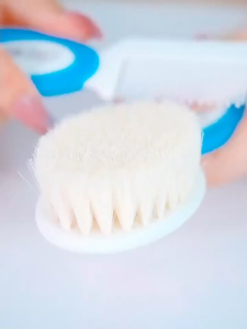 Baby Care Wool Brush Comb Kids Hairbrush Newborn Hair Brush Head Massager Bath Tools Cleaning Brush