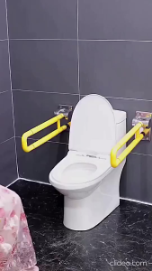 Bathroom Safety Folding Grab Bar Anti Slip- Grab Bar for Elderly Toilet [SG READY STOCK]