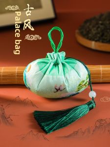 New Year Handmade Embroidery Incense Bag Empty Pouch Gift Anti-Mosquito Fragrance Bag Logo Chinese New Year Celebration