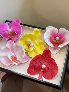 Kẹp Tóc Hoa Lan (Hồ Điệp) 10cm Nữ Tính Dễ Thương Thời Trang Dành Cho Nữ