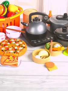 Kids Pretend Play Food Toys Kitchen Playset Chinese Western Food Dim Sum Toy Permainan Masak Masak Mainan