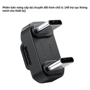 Bộ Chuyển Đổi OTG Hình Chữ U Sạc Nhanh 32W Type-C Sang Type-C Với Âm Thanh Không Mất Dữ Liệu 480Mbps Dành Cho Micro Cài Áo Không Dây Phát Trực Tiếp