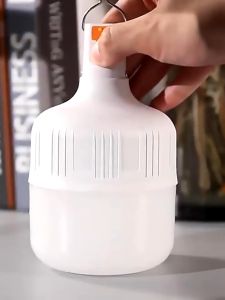 ไร้สาย ไฟฉุกเฉิน หลอดไฟ โคมไฟ ไฟฉาย LED(แบบชาร์จไฟได้) ไฟแคมป์ปิ้ง สปอตไลท์พกพา Light 100W 300W 500W 800W 1200W ไฟชาร์จ USB ไฟ Led ไร้สาย