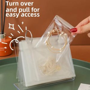 Calendar Style Jewelry Box Anti Oxidation Jewelry Storage Display Stand Earring Stud Ring Necklace Display Stand Transparent