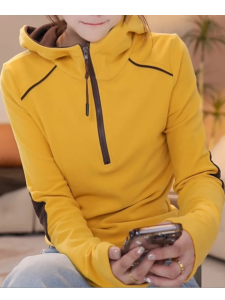 Áo Sơ Mi Dài Tay Ấm Áp Có Mũ Trùm Đầu Thời Trang Mùa Thu Đông Cho Nữ Áo Chui Đầu Thường Ngày Dài Tay Thường