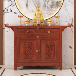 New Chinese Style Wooden Worship Cabinet for Gods and Buddhas