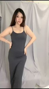 (GRATIS ONGKIR) Long Dress Maxi Tanktop Terbaru | Dress Tanktop Party Bahan Spandek | Dress Wanita Termurah