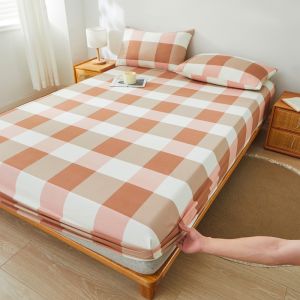 SUNLIGHT HOME Tấm ga trải giường sọc kẻ sọc 12 màu ga trải giường màu trơn vỏ nệm thoáng khí