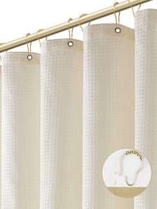 Nordic หรูหรากันน้ําผ้าม่านห้องน้ําชุด < Ne1> ผ้าม่านพาร์ทิชันหลักฐานแม่พิมพ์ไม่จําเป็นต้องเจาะสําหรับห้องน้ํา