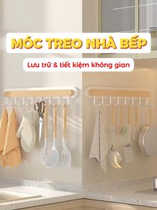 Móc Treo Nhà Bếp Đa Năng Dola Home Treo Nắp Nồi/Dụng Cụ Nấu Ăn Gắn Tường Tiện Ích