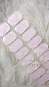 16Tips Gel Nail Stcikers For UV Lamp Adhesive Waterproof Long Lasting Full Cover Semi-Cured Gel Nail Wraps Press On Nail