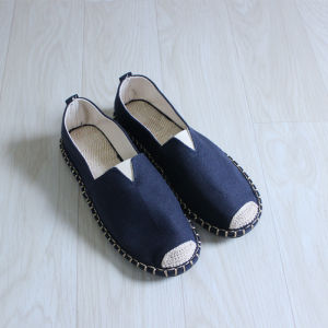 Summer Trendy Retro Casual Canvas White Sneakers Lazy Style Youth Fishing Boat Mens Shoes Flat Rubber Sole Lightweight Slip-On