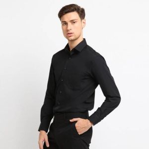 Kemeja Formal Pria Lengan Panjang Polos