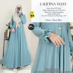 gamis dewasa terbaru 2022 laudina  by ratu mulabees di salamah grosir solo