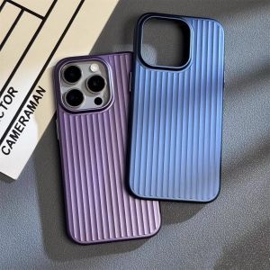 KISSCASE Luxury Stripe Pattern Matte Phone Case For iphone 15 14 13 Pro Max 15 14 Plus Ultra Thin Skin Feeling Hard PC Anti-fall Shockproof Back Cover For iphone 15 14 13