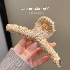 กิ๊บติดผมสไตล์ฝรั่งเศส ขนาดใหญ่ สำหรับผู้หญิง 2025 ใหม่ ไฮเอนด์ คลิปฉลาม คลิปผม ตกแต่งผม ด้านหลังศีรษะ คลิปผม