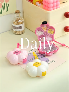 Flowers Portable Organizer Box Pill Box Medicine Dispensing Box Jewelry Box Multi-function Organizer