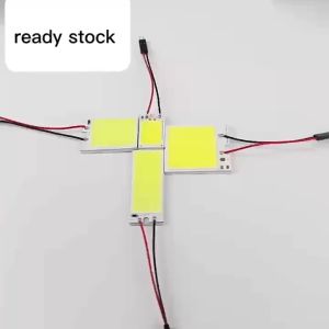 MOTEX 3in1 White 48 SMD COB LED T10 4W 12V Car Interior Panel Light Dome Lamp Bulb LED18