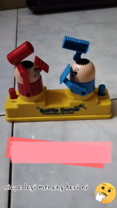 Tiktok Hammer Battle Game running man double knock hit head attack defend party game kids toy parent child interaction