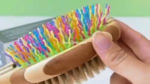 fourlittlepaws SG Min 2 Comb for Cat & Dog Grooming Brush Eye Stain Dirt Fluffy Floating Loose Fur Double Sided Bristle