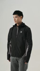 Áo Khoác Dù UV Pro Nam Chống Nắng Couple TX Phối Màu Sun Mate Nón Tháo Rời MOK 1061