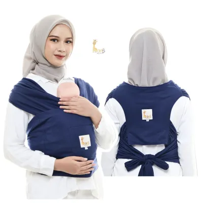 HansBaby Gendongan Bayi Depan M-Shape Instan Wrap 3 in 1 Premium | Gendongan Bayi Newborn