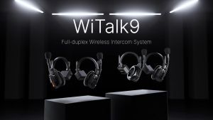 OFFICIAL SARAMONIC WiTalk 9 WT9S 9-Person Wireless Intercom System with Single-Ear Remote Headsets
