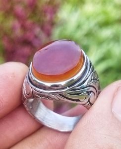 Cincin Batu Yaman Madu Oval