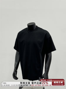 Summer 2025 American Style Casual Pure Color Short Sleeve Mens T-shirt Breathable Loose Fit round Neck Top with Sleeve Patches