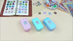 Postage Stamp Edge Paper Punch for Junk Journal & ScrapbookingColor Stackable Craft Punches with Cutout Design for Card Making