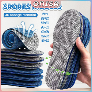 Sports Insoles Soft Bottom Sponge Shoe Pad Sweat Absorption Inserts For Men & Women Size 35-46